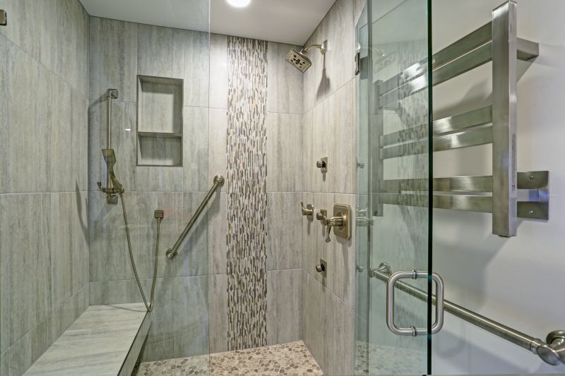Spacious Walk-In Shower with Glass Doors